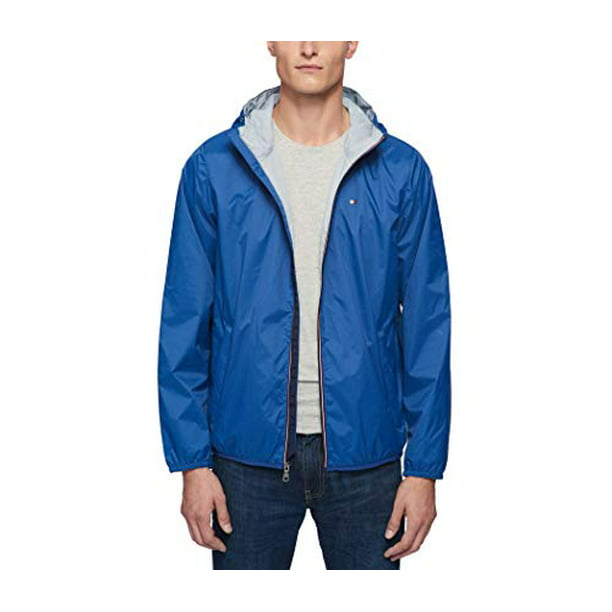 Tommy Jeans Men's Packable Windbreaker Jacket Blue